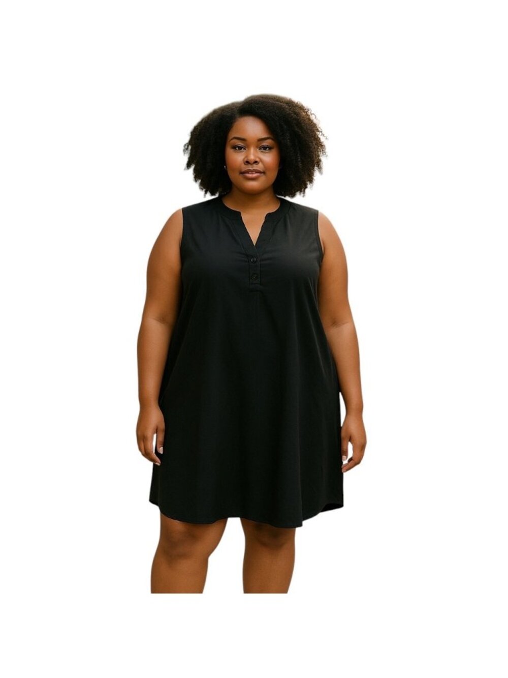 Philosophy Shift Dress Black Size 3X Minimalist Sheer Spring Casual Vacation - Picture 1 of 13